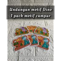 Gambar Undangan motif DINO / undangan ulang tahun - - dari Anugrah Plastik_NEW Kota Surabaya 2 Tokopedia