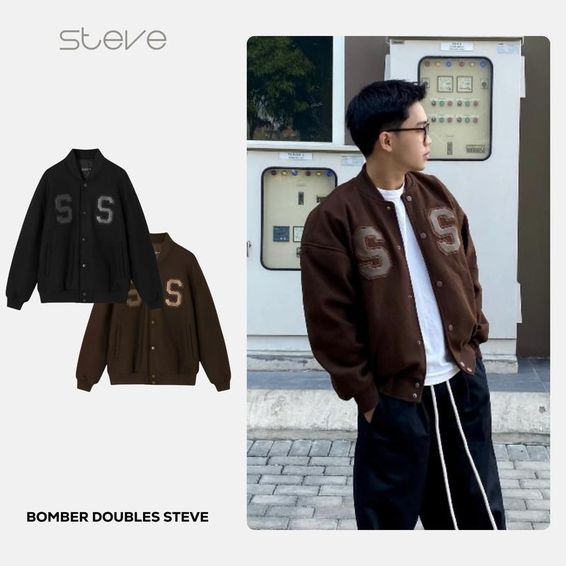 [ BÁN CHẠY ] Áo khoác dạ nam nữ Bomber SS , áo khoác unisex dạ phối da cao cấp Màu Đen Nam Menswear - MÃ AK06 Jacket