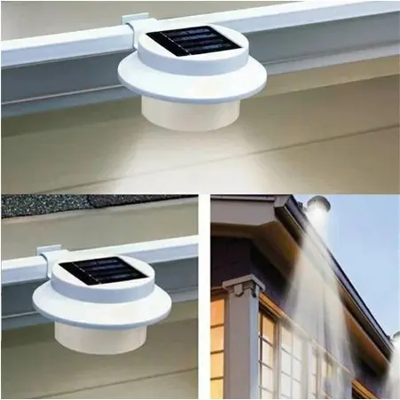 MAX Lampu Taman Tenaga Matahari Surya Solar Panel 3 LED Outdoor Dan Waterproof Model Jepit Hemat Listrik