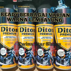 Diton Premium Pilox Pilok Cat Semprot Ready Berbagai Varian Warna Lembayung Violet 9200 Gold 9201 Blue 9202 Green 9203 400cc Spray Paint