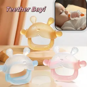 Berma Baby Teether Bayi BPA Free Bahan Keamanan Silikon/Premium Silicone Baby Teether Gauntlet/ BPA Phthalate Free Gelang Wearable Gigit Bayi Premium