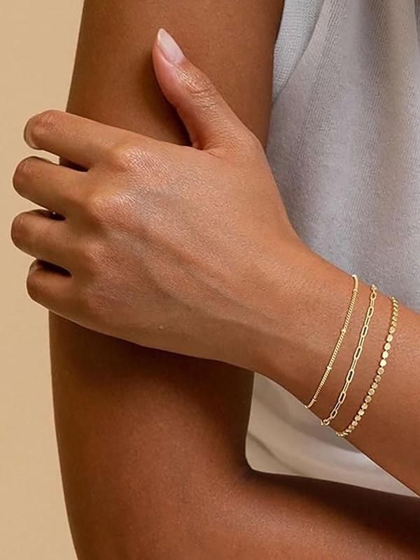 Women's Elegant Minimalist Chain Bracelets, Trendy Exquisite Bracelet, Chic All-match Vintage Jewelry As Gift for Girlfriend 3