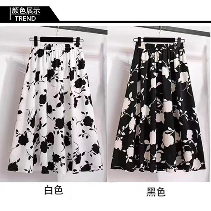 Product Introduction of Chân Váy Hoa, Chân Váy Cạp Cao Dành Cho Nữ, Phong Cách Mùa Hè, Chân Váy Nhỏ Nhắn, Dài Trung Bình Chân Váy Hoa, Kiểm Tra Đen Trên Nền Trắng, Hàng Mới Về Năm 2025 3