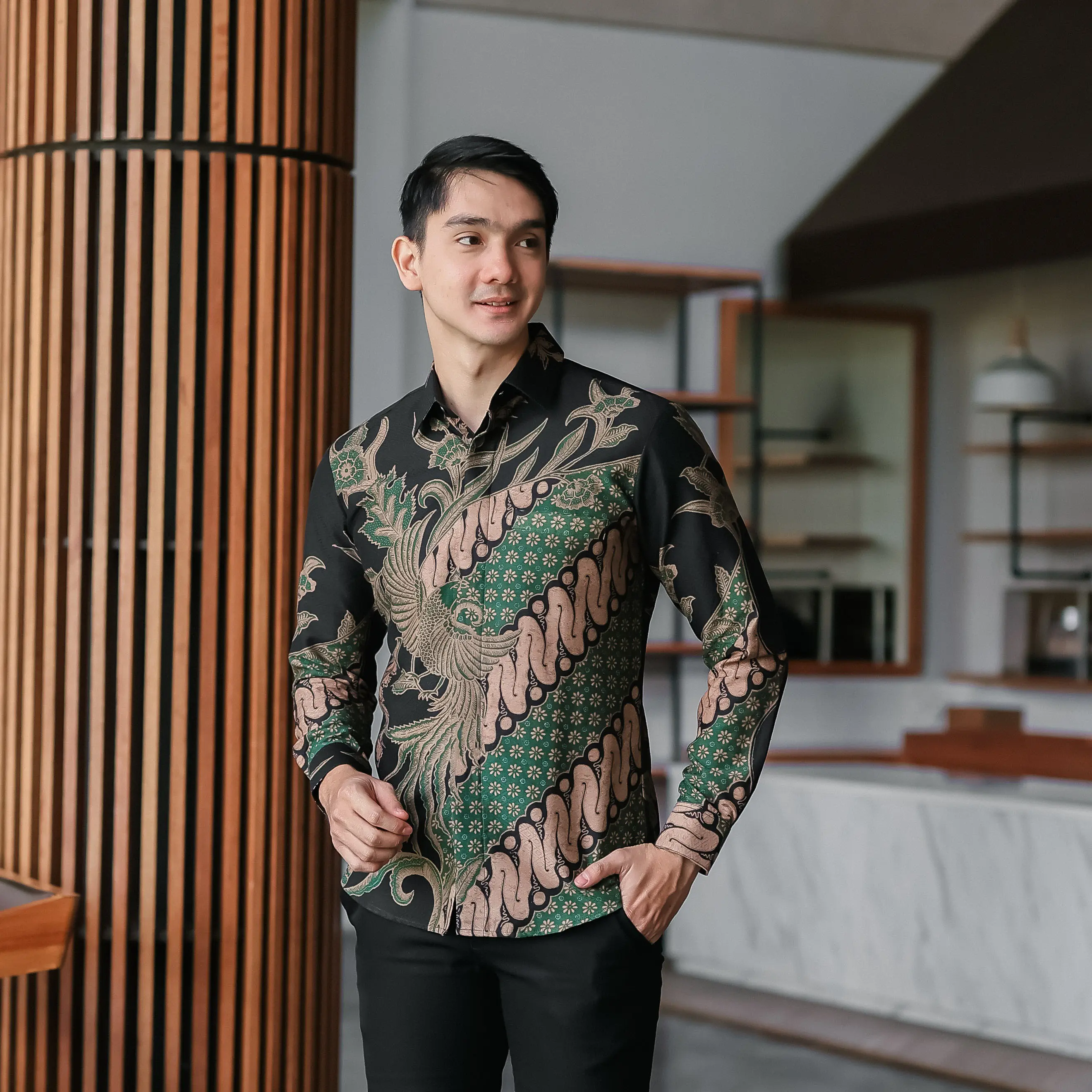 Batik Slimfit Arka Long Sleeve A705 Pria Panjang