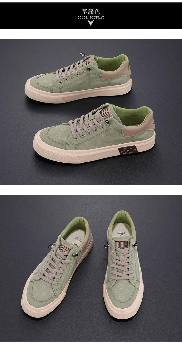 Product Introduction of Spring Breathable Men's Cloth Shoes 2024 New Lazy Breathable Casual Shoes Fashion Versatile Youth Trend Canvas Sneakers Parent 20