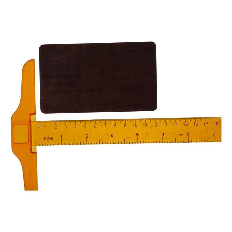 Wooden Solid Wood Credit Card Box Durable Rectangular Wood Color Whole Wood Business Card Box 4.52*2.67 Inch/11.5cm*6.8cm Business Card Holder for Office 6