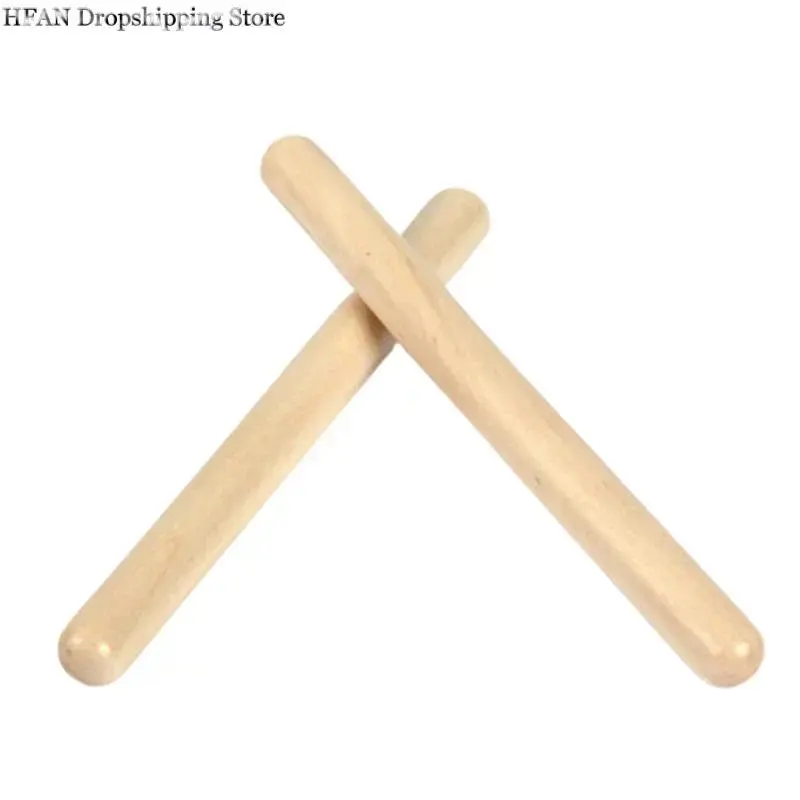 Classic Claves Rhythm Sticks Wooden Drum Sticks Classic Claves Percussion Instrument Kid Children Musical Toy Rhythm Learning