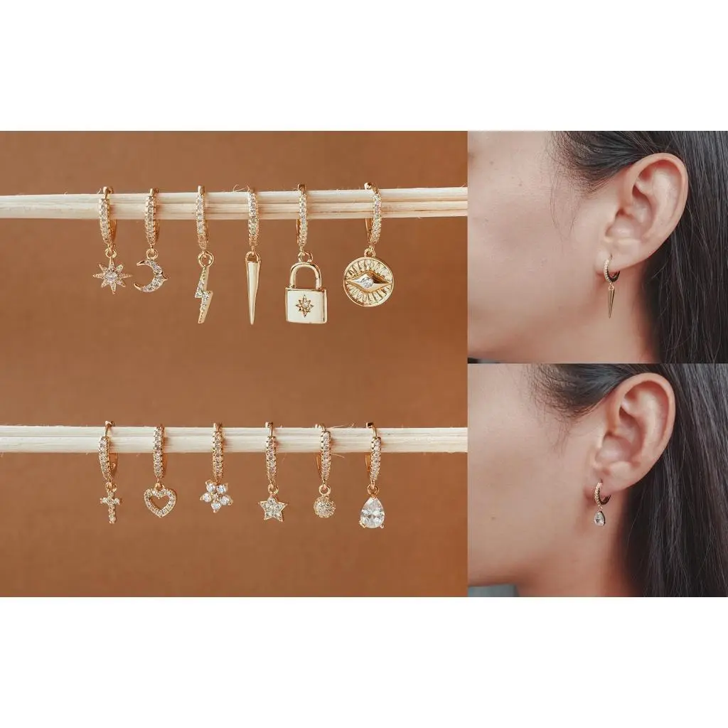 1370 / 1371 (HARGA 1 BIJI) - ANTING PIERCING TINDIKAN HELIX TRAGUS - STAINLESS STEEL