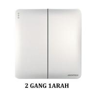 Gambar Architech Infinity A63-K02A White Saklar / Cetekan Seri 2 Gang 1 Arah / 2 gang 1 arah - 2GANG 1ARAH dari ARCHITECH INDONESIA Kota Administrasi Jakarta Utara 2 Tokopedia
