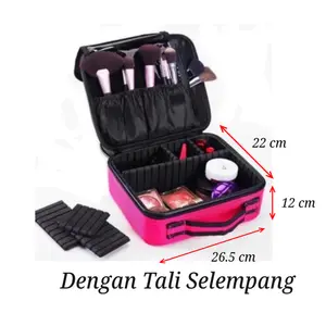 T3270 - Dengan Tali Selempang Tempat Kosmetik /Beautycase /Makeup Box /kotak Kosmetik /26.5x22x12cm Kanvas