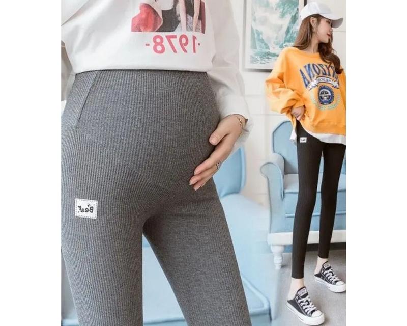 Quần Legging Bầu Lót Lông  Ấm, Chất Nỉ Lông Co Dãn Và Có Chun Chỉnh Váy Bầu Đầm Bầu
