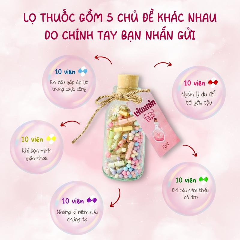Lọ Tình Yêu Viết Thông Điệp Chữa Lành, Gửi Gắm Yêu Thương, Làm Quà Tặng Người Yêu 2