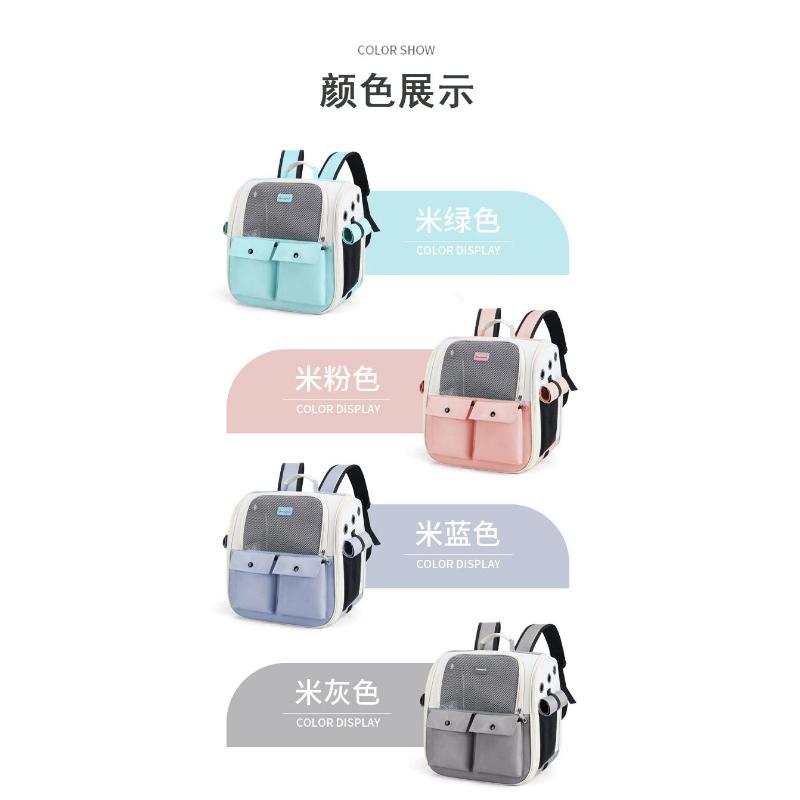 Product Introduction of Pet Cat Bag Portable Portable Space Capsule Dog Small And Medium-sized Dog Foldable Side-open Breathable Single And Double Shoulder Back 20