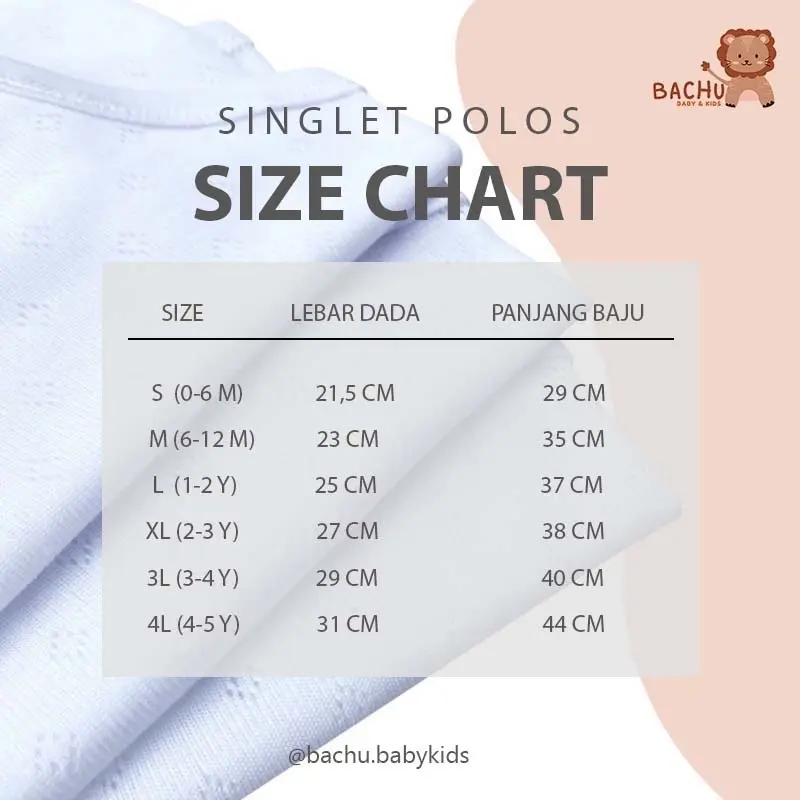3 Pcs Singlet Kaos dalam Anak Bayi Kutang Polos Putih 5