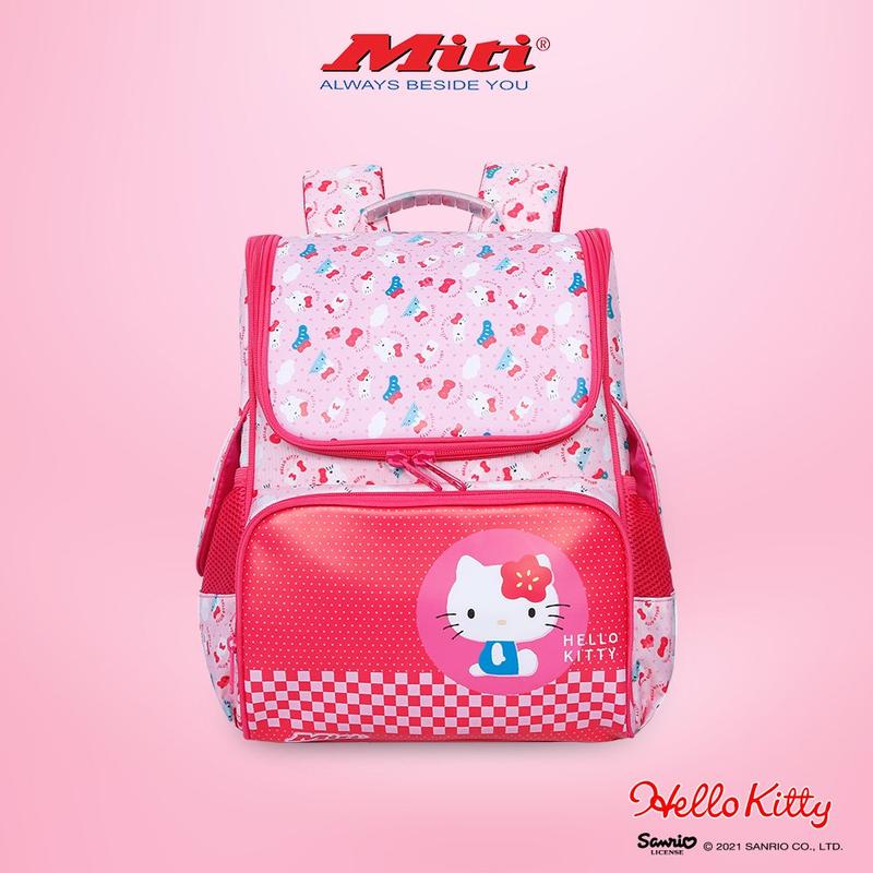Cặp Chống Gù Hello Kitty Cho Bé Gái C11071WM phù hợp với bé lớp 3 - 5 Đeo vai