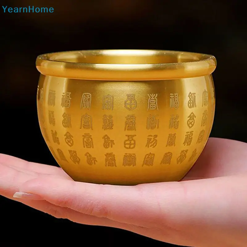 Pusingan Baifu Tembaga, Reka Bentuk Kreatif, Hiasan Hiasan Nasib Bertuah Feng Shui, Sesuai untuk Rumah, Bilik Tidur, Ruang Tamu, dan Desktop Belajar, Bentuk Cornucopia