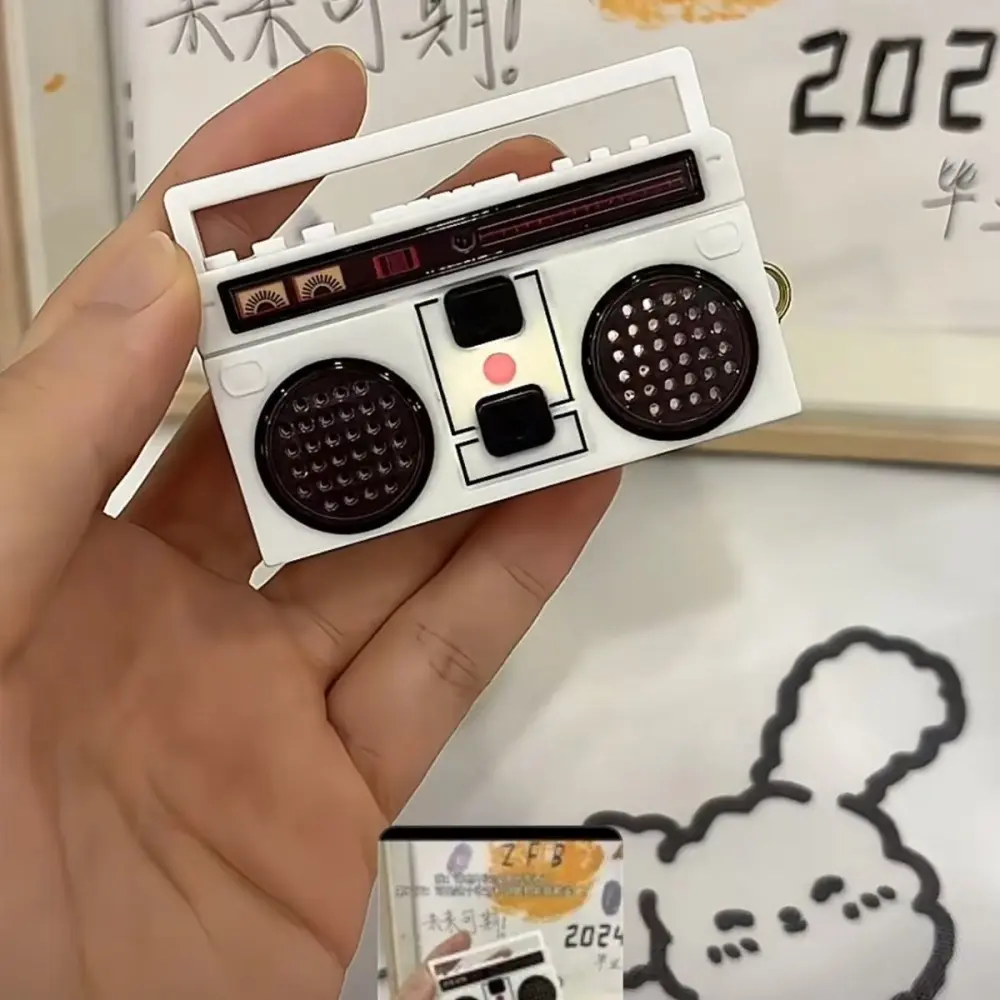 Nostalgic Vintage Mini Retro Radio That Can Record and Play Music Fun Cartoon High Aesthetic Mini Music Box Decoration Couple Friend Gift