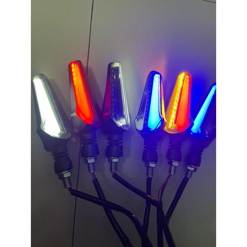 Xi nhan L21 chạy hiệu ứng audi lưỡi kiếm lắp xe điện xe máy dùng điện 12v Phụ Tùng Phụ Kiện