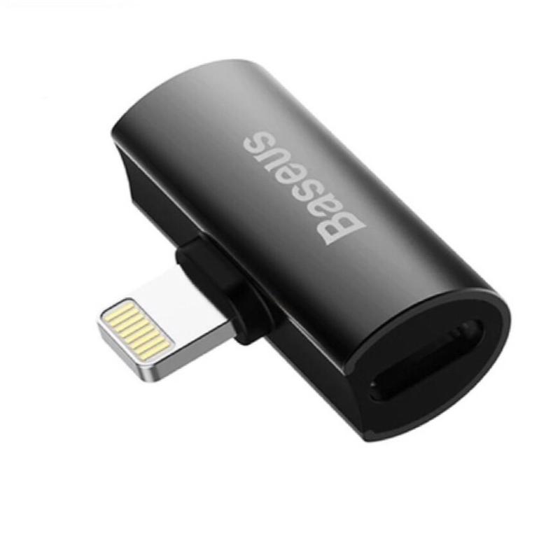 Jack chuyển đổi tai nghe iphone có mic 2 cổng lightning Baseus l46 vừa sạc vừa nghe ipad ip 13 12 11 xsmax 8 .. Phụ Kiện Usb