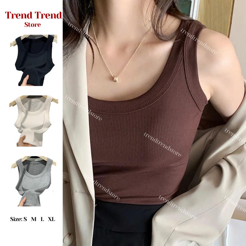Áo Ba Lỗ Nữ Ôm Body Thun Tăm Lạnh Mềm Mịn Mát Mẻ TankTop 2 Dây Nhiều Màu Hot 2025 TrendTrend Store