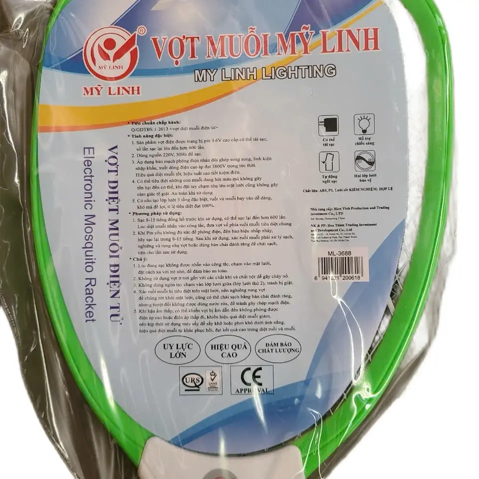 Vợt muỗi Mỹ Linh sản xuất tại Việt Nam Bắt Muỗi