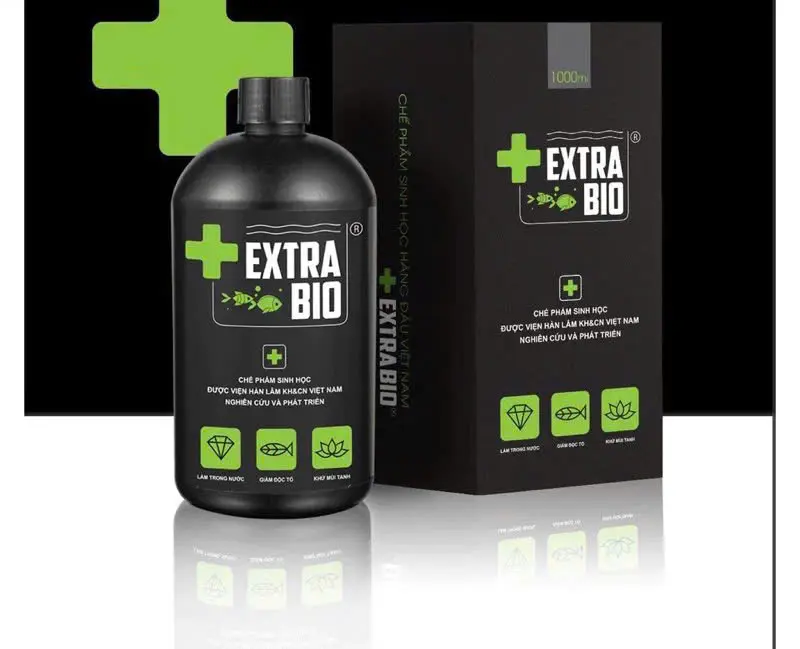 vi sinh extra bio dùng cho bể cá cảnh, bể thuỷ sinh, làm trong nước
