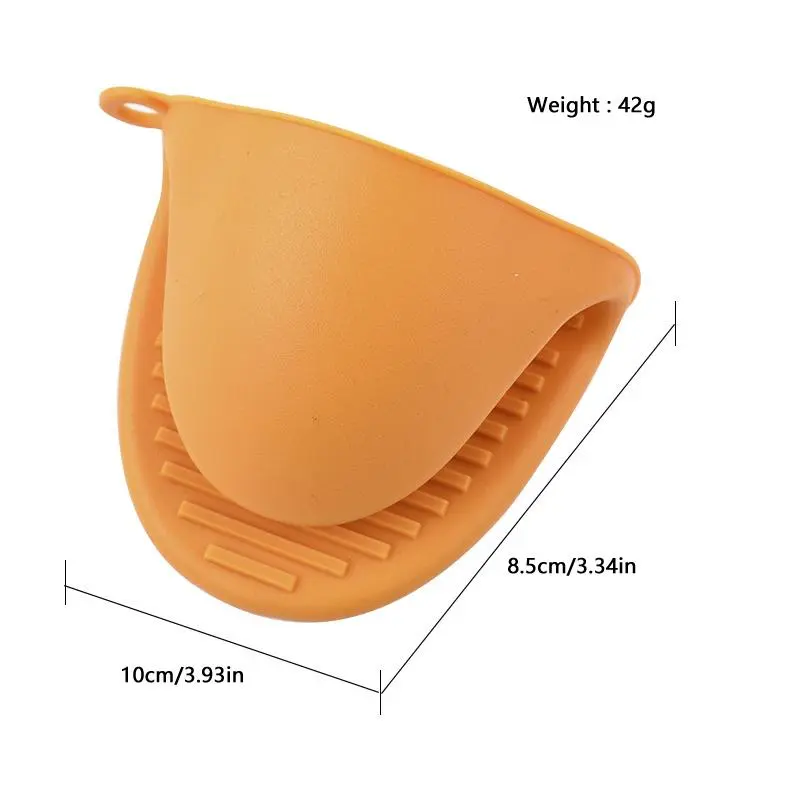 Random Color Silicone Oven Mitts, Heat Resistant Oven Gloves, Non-slip Oven Mitts, Kitchen Accessories 1