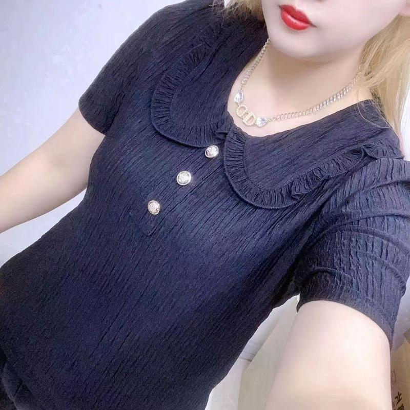 Product Introduction of Áo Sơ Mi Cổ Búp Bê Nữ ngắn Tay Hàng Mới Về Mùa Hè Năm 2024, Thời Trang, Áo Mặc Bên Ngoài Dễ Phối Đồ Thích Hợp Cho Giới Trẻ, Che Phủ Khuyết Điểm, Dễ Phối Đồ 20