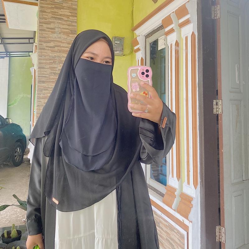 Pasmina oval instans malay black 1