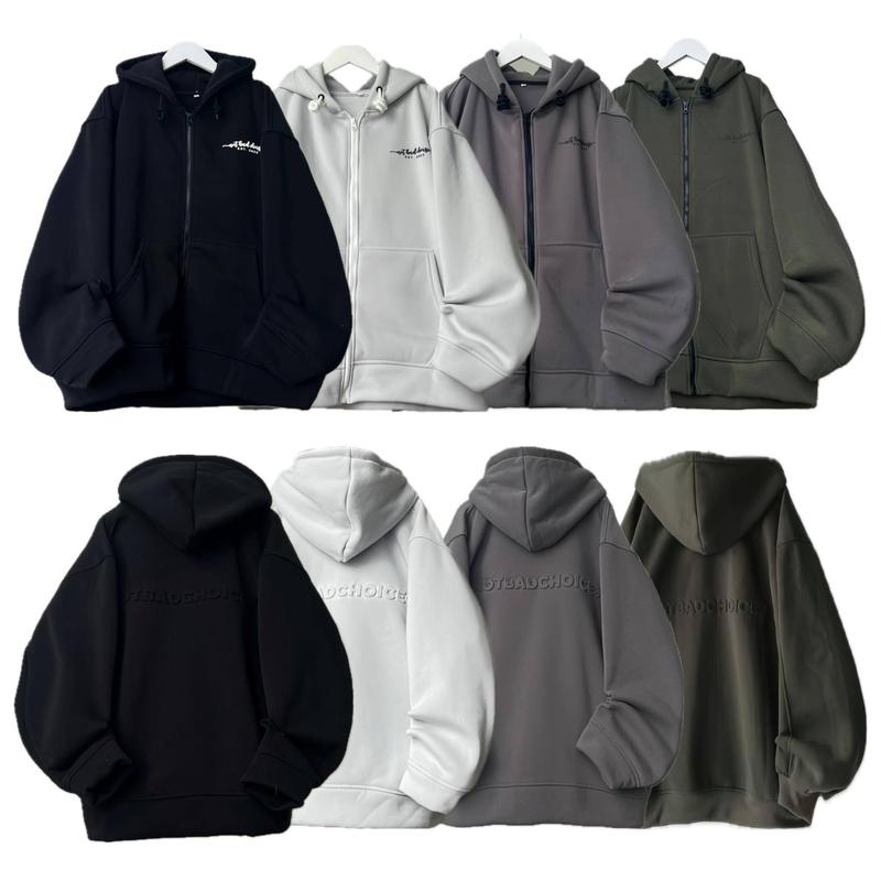 BingBing - Áo Khoác Hoodie Menswear Nỉ Form Rộng In Nổi NOTBADCHOICE Nam Nữ Unisex