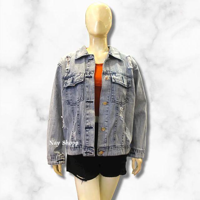 Jaket Jeans Wanita Jaket Oversize Wanita Sobek Jaket Wanita Terbaru Jaket Jumbo Wanita 4