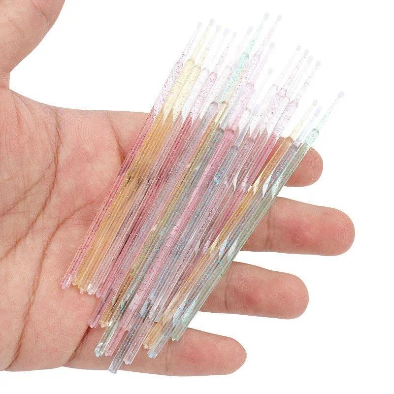 100PCS/pack Eyelash Extension Cleaning Cotton Swabs Lash Lift Glue Remover Applicators Makeup Brushes Lashes Perming Tools 3