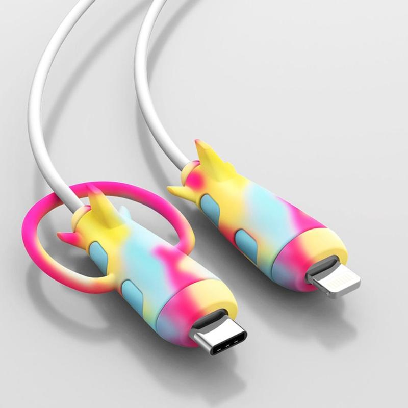 Product Introduction of New Cable Protector Color Cable Winder Soft Silicone Cover Type C Charger Cable Protector Data Line Practical Accessories 14
