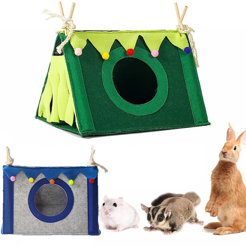 Product Introduction of Small Pet Nest Felt Tent Rabbit Nest Hamster House Hamster Cage Large Guinea Pig Cage Guinea Pig Small Animal Bed Accessories 1