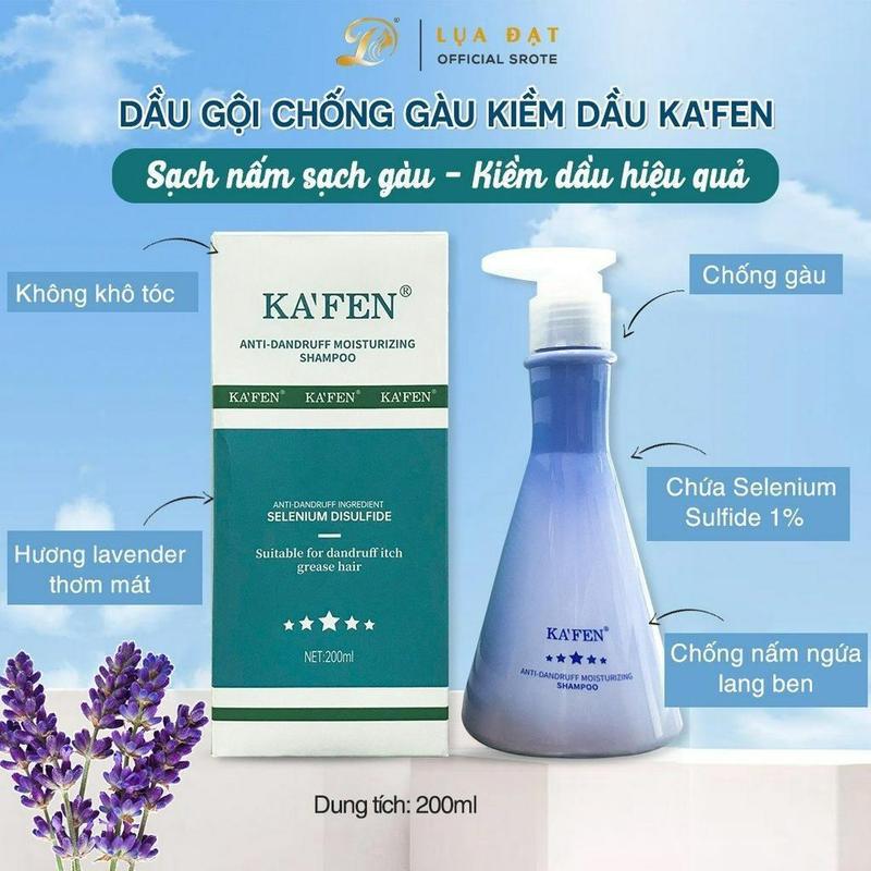  Dầu gội Ka'fen chống gàu và kiểm soát dầu nhờn hương hoa Lavender dung tích 200ml  Nữ Gội Đầu Women Tea 