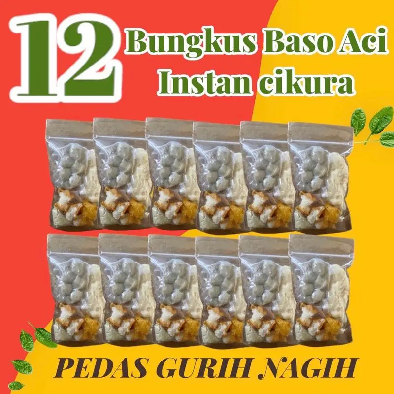 GUNCANG 2.2 12 Bungkus Boci Bacil instan cikura PAKET makanan instan Halal Food