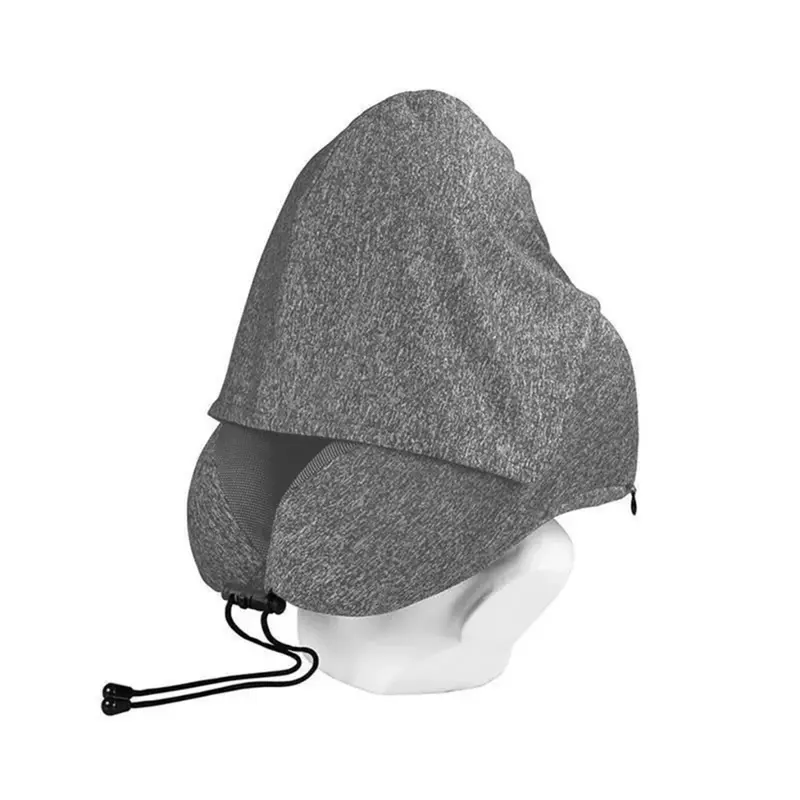 Neck pillow Bantal Leher Dewasa Bantal Leher Mobil Foldable U-Hooded Kupluk Bantal Leher Dewasa 2in1 8
