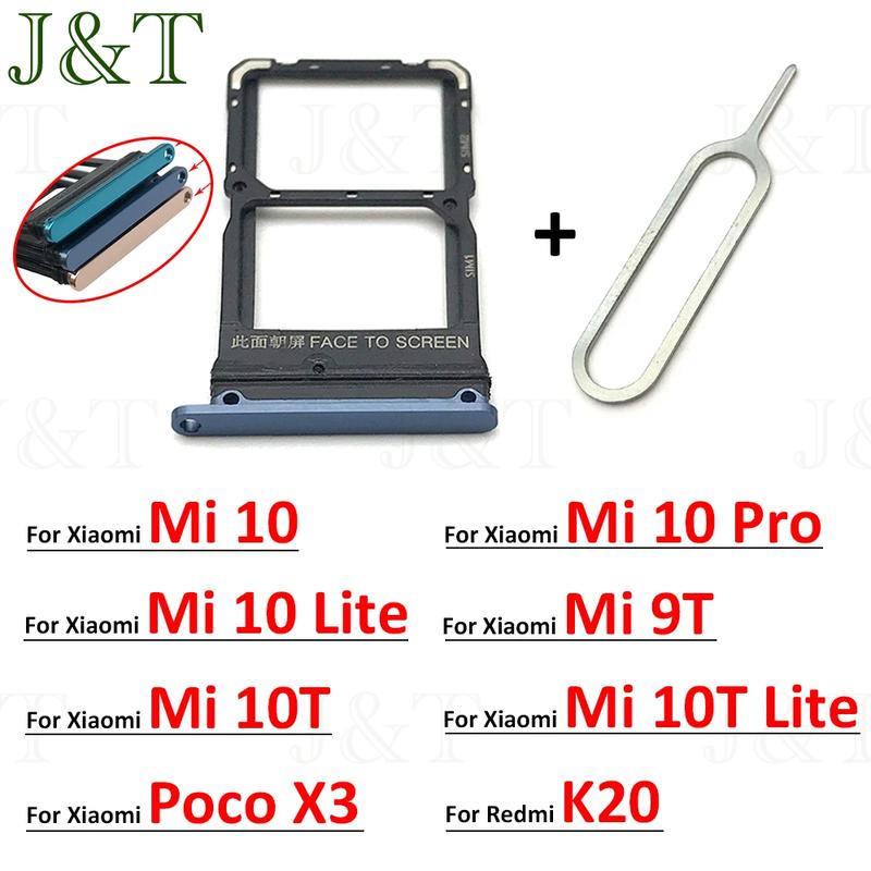Giá Đỡ Khe Cắm Khay Thẻ SIM, Dành Cho Xiaomi Redmi K20, K20 Pro, Mi 9T, Mi 10,…