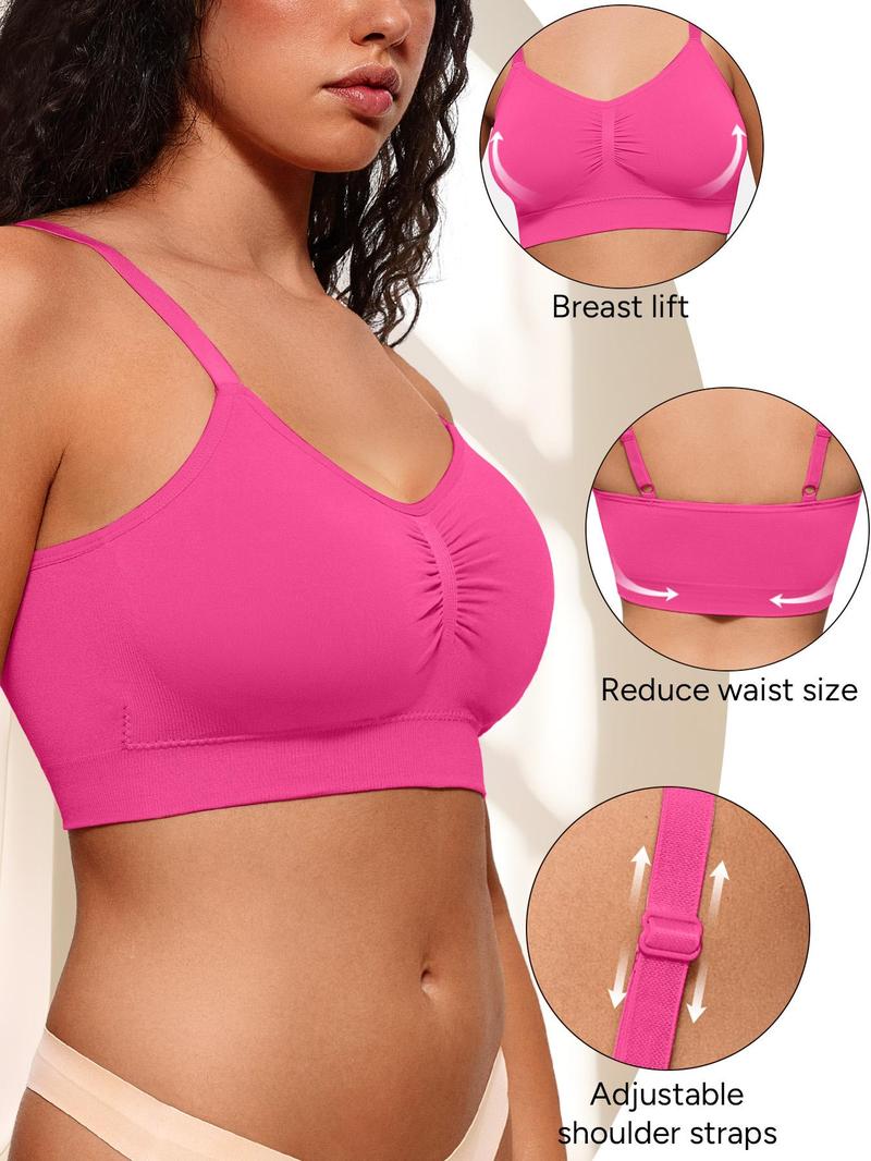 Product Introduction of Women's Solid Wireless Bralette, Breathable Comfortable Seamless Bra, Women's Lingerie for All Seasons 4