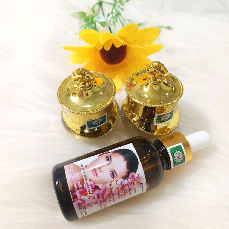 combo peel da thảo dược 1 chai tinh chất 2kem dưỡng Skincare