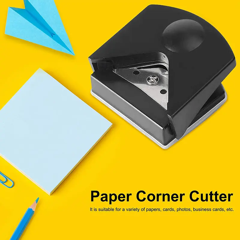 Business Card Rounded Corner Cutter Cardboard Photo Corner Cutter Sharp Corner Trimming Cutter Office Stationery Supplies 5.8*5.4*2.5Cm