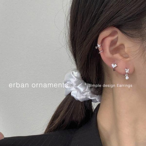 Product Introduction of Sterling Silver Needle Double Layer Big Hoop Earrings Female Online Influencer Retro Hong Kong Style Fashion Temperamental Fashionmonger Simple Personality Ear Ring 42