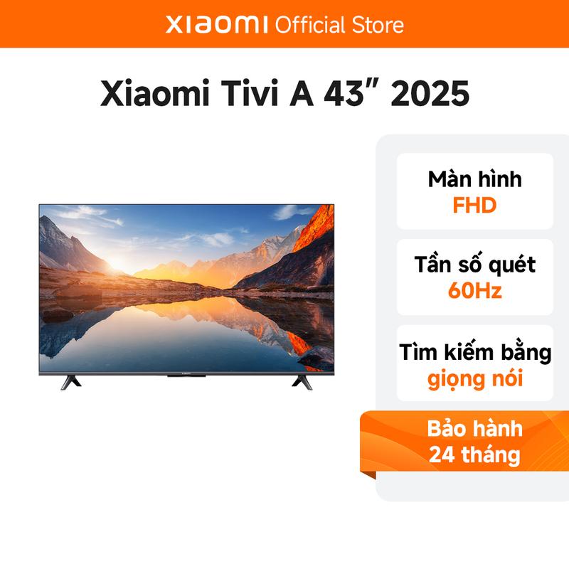 【LIVE Tivi Xiaomi A43 2025 FHD Tần Số Quét 60Hz Bản Quốc Tế - Hàng Chính Hãng Bảo Hành 24 Tháng