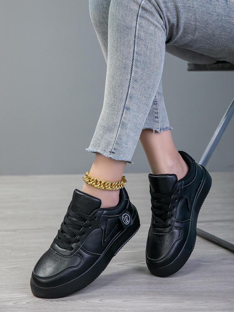 Product Introduction of Women's Lace-up Fashionable Colorblock Ultralight EVA Sneakers 11