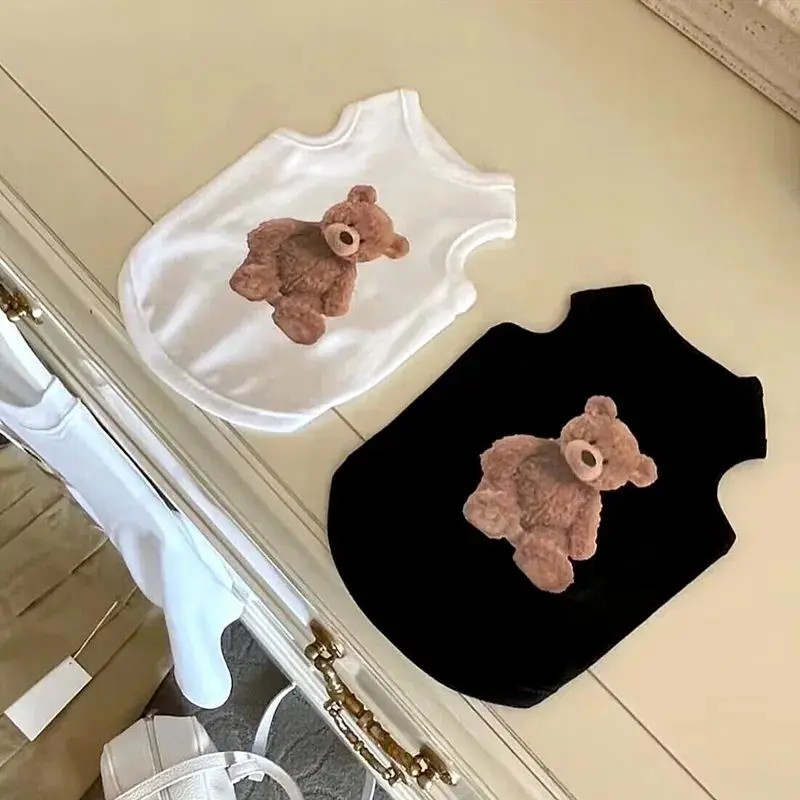 Áo Gi-lê Thun Mùa Hè Cho Thú Cưng, VIP Teddy Bichon, Chó Mèo, Pomeranian, Schnauzer, Quần Áo Cho Chó Nhỏ Thoáng Khí, Năm 2025