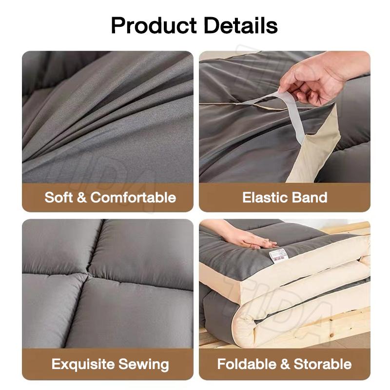 200CM Large Size New 2KG Heavy Feather Velvet Comfortable 10CM Thickness 3D Mattress 6