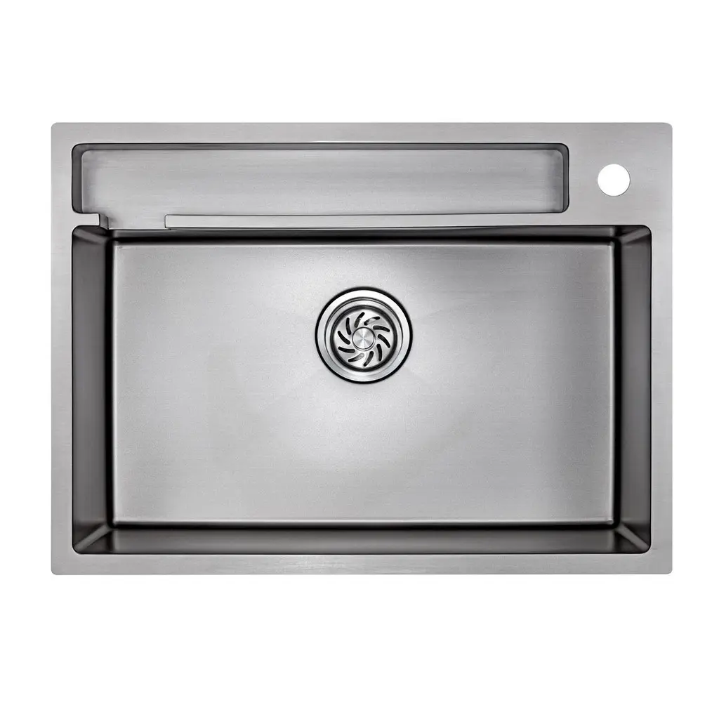 Boshsini BSQ6850 Undermount Kitchen Sink. Nano Coating. Waste Trap Included. SUS304 Stainless Steel. Local SG Stock.