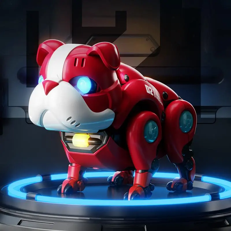 Electric Dog Robot Toy, Intelligent Dog Robot Model with Light & Music Effect, Creative Electric Toy, Birthday Gift for Kids