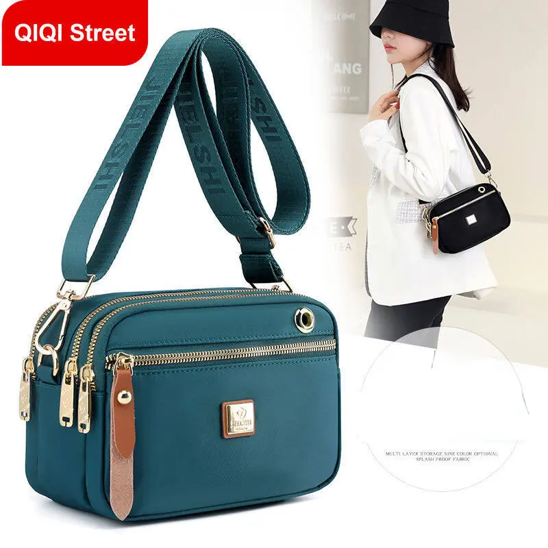 túi Messenger cho phụ nữ, vải Oxford không thấm nước, nhiều lớp, túi đeo chéo cho mẹ, thích hợp cho tất cả các mùa, túi đựng điện thoại di động Nhỏ