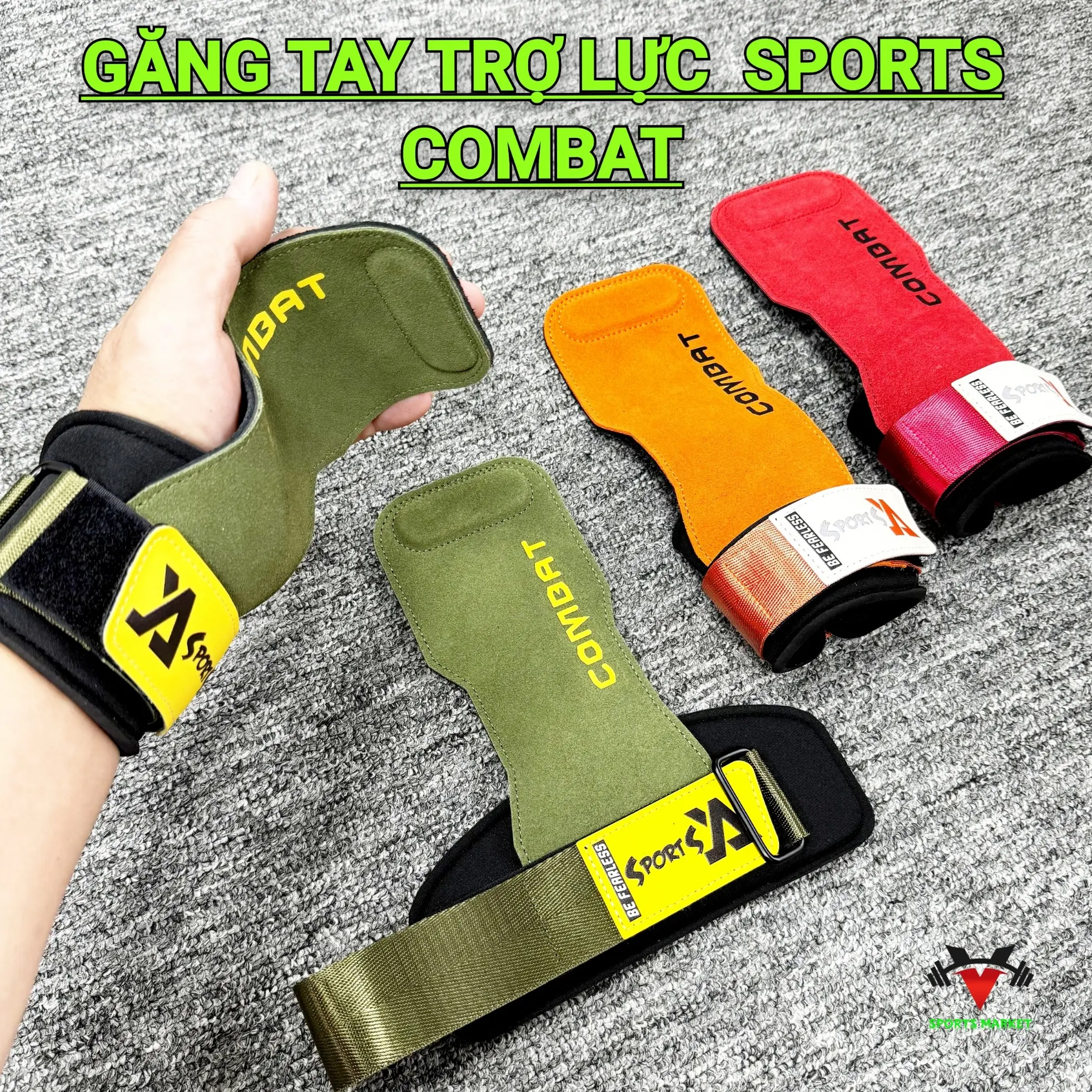 Găng Tay Cao Cấp Combat 4mm, Đai Trợ Lực Deadlift Da Bò Cho Nam Và Nữ - Bao Tay, Chống chai - Chống Trơn Trượt lót tay strap gym